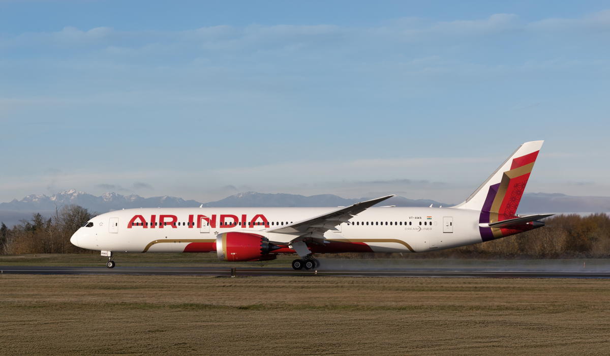 Air India's new Boeing 787-9 aircraft. (Air India)